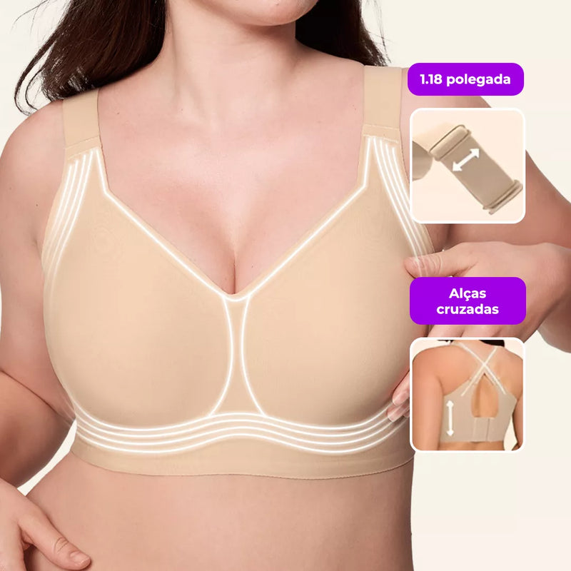 LiftEase - Sutiã Sem Costura Que Levanta, Modela e Alisa as Costas